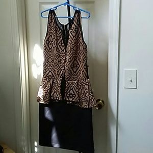 Black and Gold Dress